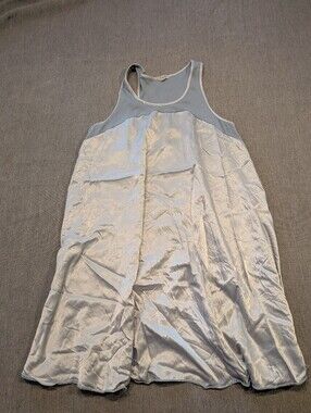 PJ Harlow Gown Size MediumBlack Satin Rib Nightgown Pajamas Lindsay USA